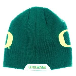 Oregon Ducks Beanie OSFM Green School Logo
